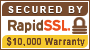 SECURED BY Rapid SSL.