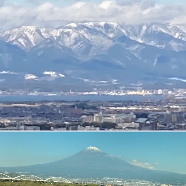 山が雪化粧